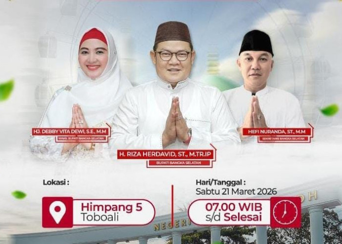 Besok Pemkab Basel Bersama Forkopimda dan Masyarakat Sholat Ied di Kawasan Simpang Lima Habang 