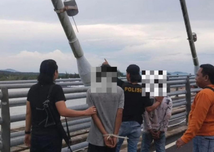 Tertangkap! Ini Pencuri Kabel Jembatan Emas 