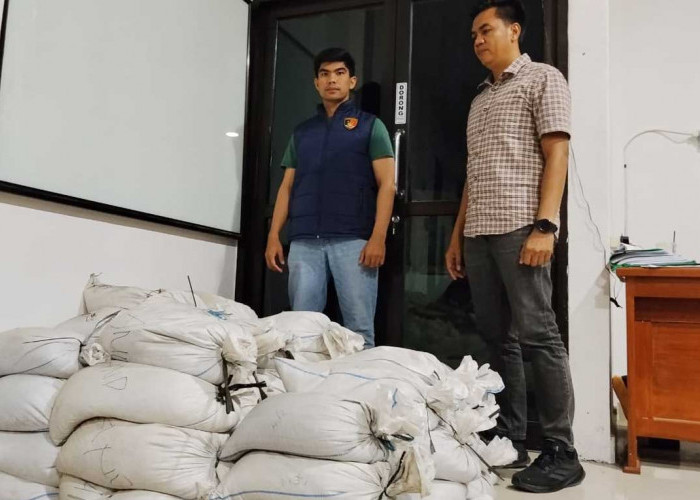 79 Karung Pasir Timah Belitung Gagal Dikirim ke Bangka, 7 Orang Diamankan Polisi