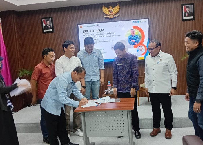 Ombudsman RI dan FISIP UBB Kerjasama: Mahasiswa Adalah Mata dan Telinga Pelayanan Publik