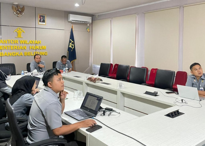 Perkuat Koordinasi, Kanwil Kemenkum Babel Dorong Optimalisasi Indeks Reformasi Hukum