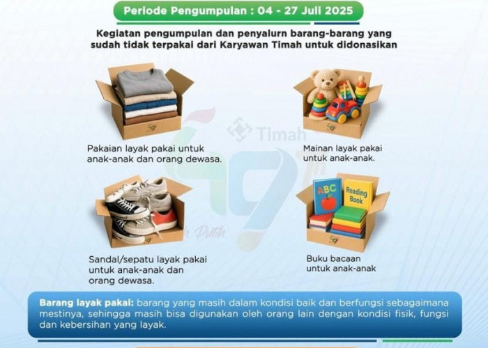 Rayakan HUT ke-49 Perusahaan, Karyawan PT Timah Terlibat dalam Aksi Decluttering Berbagi untuk Sesama 