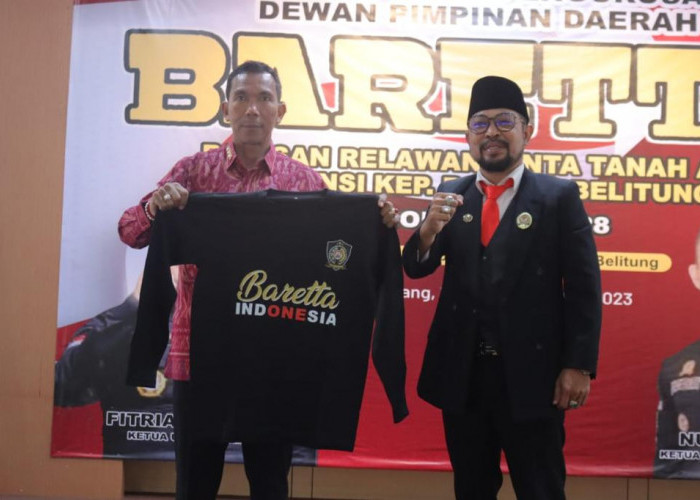 Pj Gubernur Suganda Hadiri Pelantikan Pengurus DPD BARETTA Kep Babel Periode 2023-2028