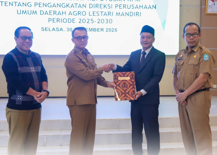 Fahziyandi Dilantik Jadi Direktur Perumda Agro Lestari Mandiri Bangka Periode 2025-2030