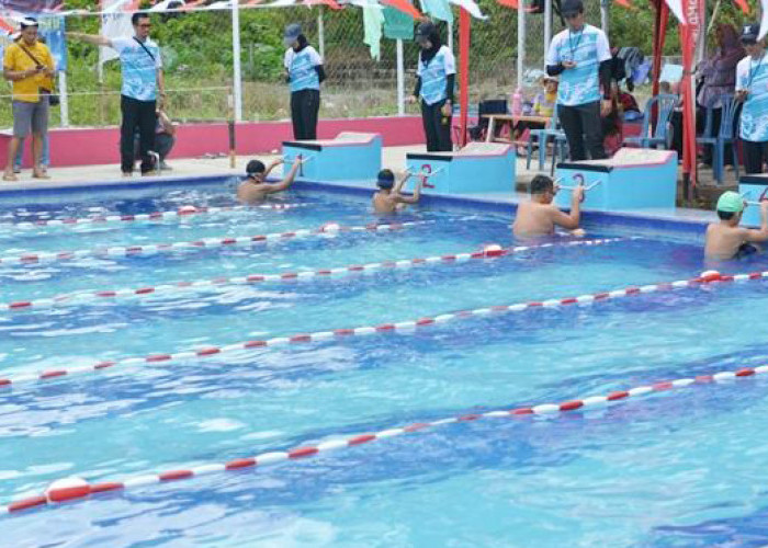 Kolaborasi dengan PT Timah Tbk Double F Swimming Gelar Lomba Renang Tingkat Provinsi