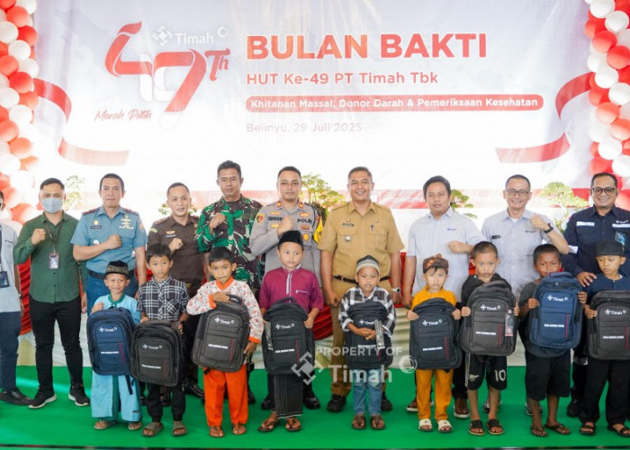 Bulan Bakti HUT ke-49 PT Timah di Belinyu, Ratusan Anak Ikuti Khitanan Massal Gratis