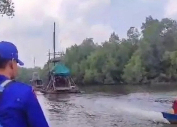 Polres Bangka Barat Pantau Sungai Kampak Cegah Tambang Liar