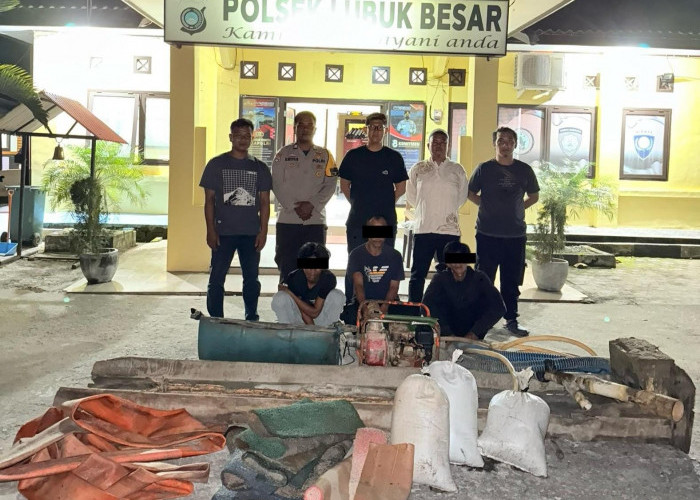 Nekat Nambang di Pantai Batu Beriga, Tiga Penambang Diringkus
