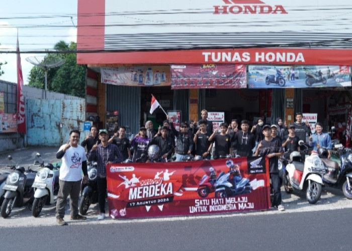 Convoy Merdeka Bersama Honda Babel Cabang Asia Surya Perkasa Belitung dan Komunitas Motor Honda