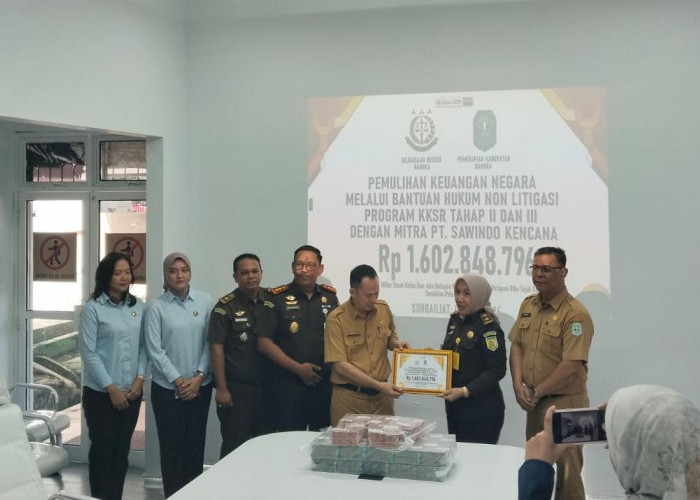 Kejari Bangka Berhasil Pulihkan Rp1,6 Miliar Dana Tunggakan Program KKSR
