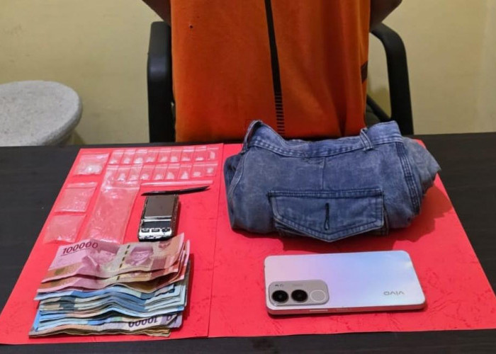 Sempat Kabur Dari Petugas, Pengedar Sabu di Toboali Berakhir Begini 