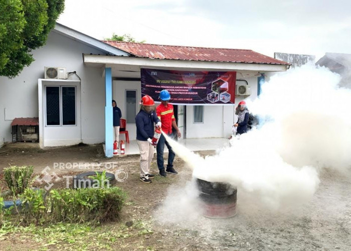 Departement HSE Area Kundur Gelar Pembinaan Pemadam Kebakaran di Klinik Prtama Bakti Timah Perayun 