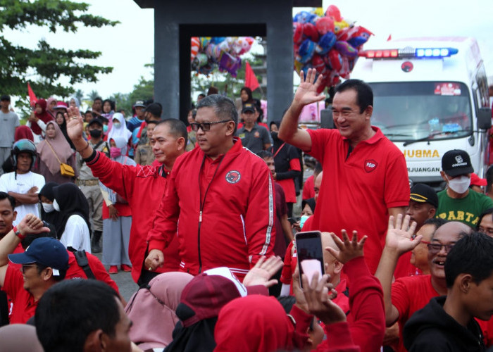 Jalan Sehat Kirab Budaya Nusantara PDIP Babel Sukses Geliatkan Ekonomi Warga
