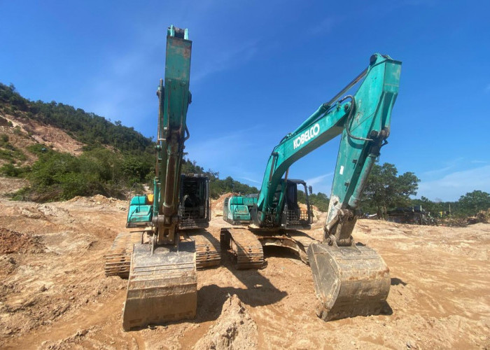 Polda Babel Tangkap 3 Penambang yang Merambah Hutan Sambung Giri, 2 Excavator Diamankan