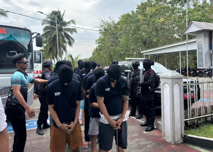 60 Narapidana High Risk Pengedaran Narkoba Babel Dipindahkan ke Nusakambangan