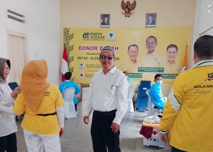 HUT ke-61, Golkar Bangka Gelar Aksi Sosial untuk Masyarakat