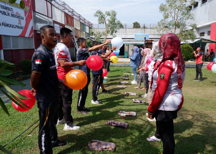 Lapas Narkotika Pangkalpinang Gelar Beragam Lomba Sambut HUT ke-80 Republik Indonesia