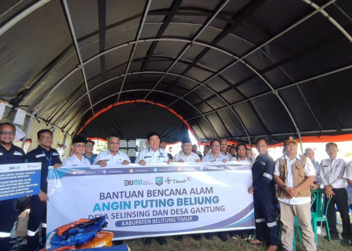 Percepat Pemulihan Pasca Becana, PT Timah Salurkan Bantuan untuk Korban Puting Beliung di Belitung Timur