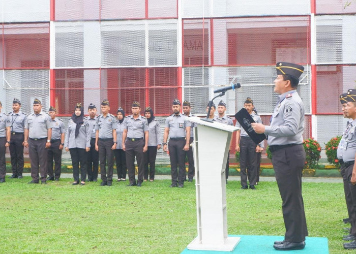 Lapas Narkotika Pangkalpinang Gelar Upacara Peringatan Hari Lahir Pancasila