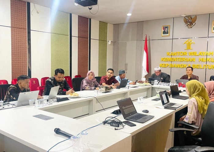 Kanwil Kemenkum Babel Harmonisasikan Tiga Raperbup Kabupaten Belitung