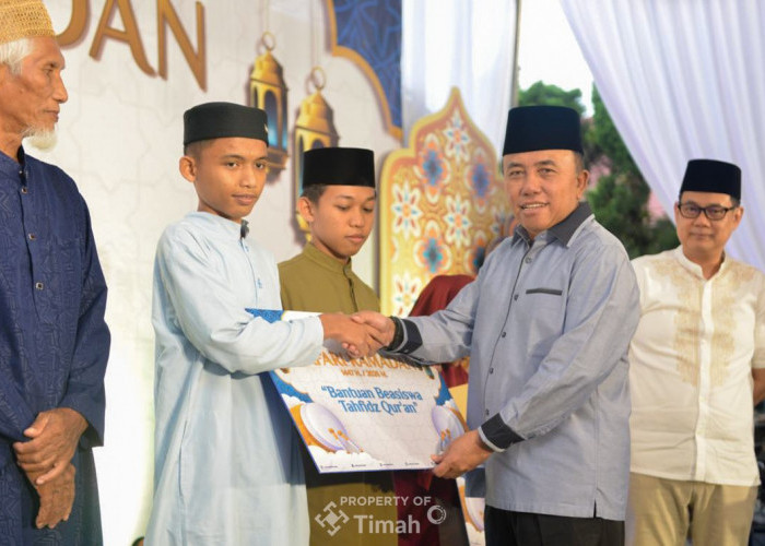 Tak Menyangka, Santri Tahfiz di Toboali Bersyukur Terima Bantuan Pendidikan dari PT Timah
