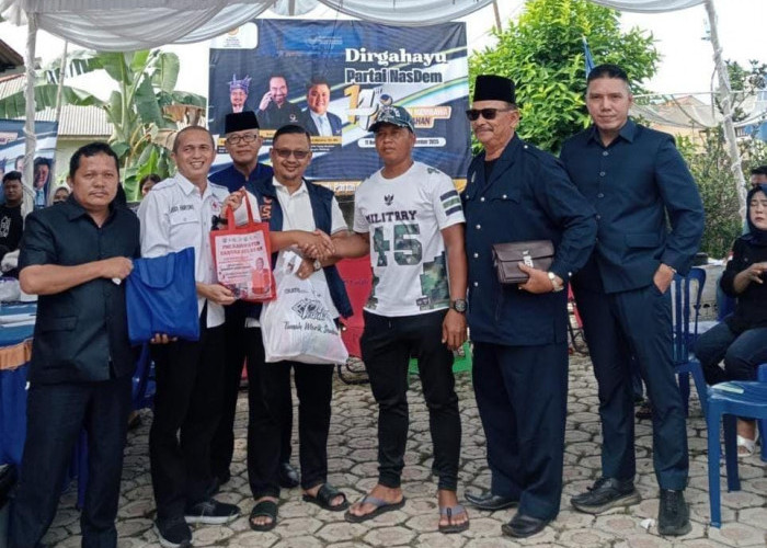 Dirgahayu Ke 14 Nasdem, Puluhan Pendonor Padati Kantor DPD Nasdem Toboali 
