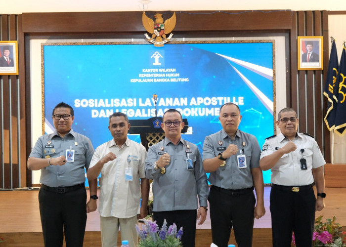 Kanwil Kemenkum Babel Sosialisasikan Layanan Apostille dan Legalisasi Dokumen