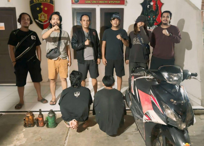 Bobol Bengkel Mobil, Dua Pemuda di Pangkalpinang Diciduk Buser Naga