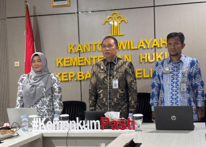 Kanwil Kemenkum Babel Ikuti Sosialisasi Transfer Knowledge Pembinaan Anggota JDIHN di Wilayah