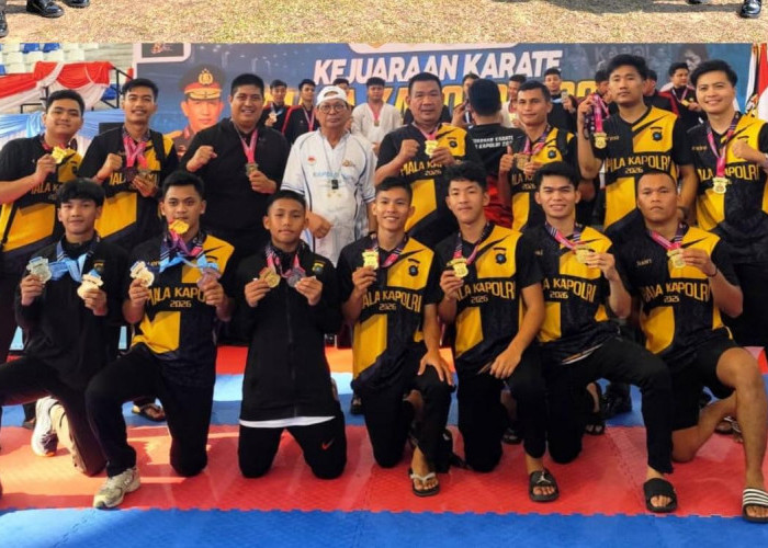Tim Karate Bhayangkara Presisi Polda Babel Tampil di Kejuaraan Nasional Kapolri CUP 2026