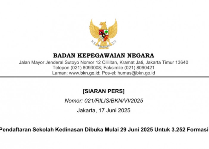 Pendaftaran Sekolah Kedinasan Dibuka 29 Juni 2025, Ada 3.252 Formasi di 7 Kementerian