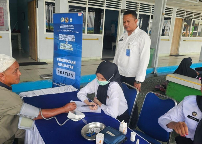 Semakin Humanis, Lapas Pangkalpinang Kembali Gelar Cek Kesehatan Gratis