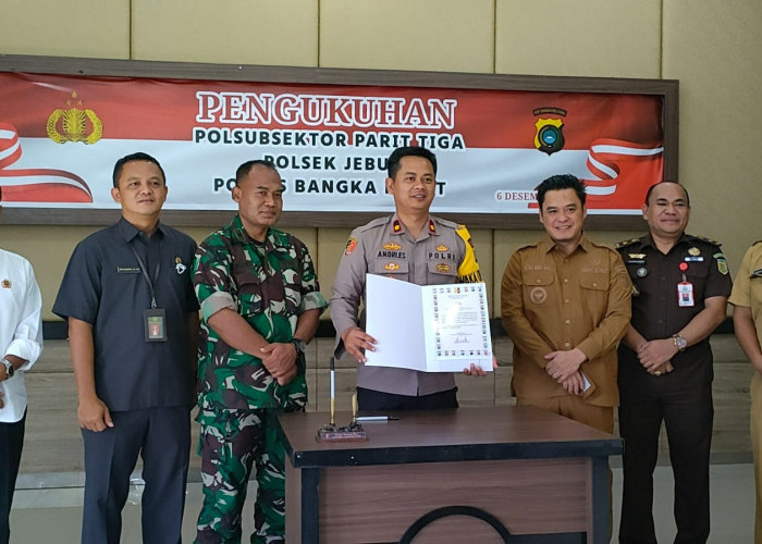 Meningkatkan Pelayanan, Polres Babar Kukuhkan Polsubsektor Parittiga