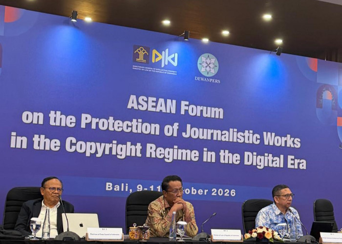 Menkum Supratman di Depan Forum Jurnalis ASEAN: Teknologi Berkembang, Nilai Karya Jurnalistik Harus Terlindung