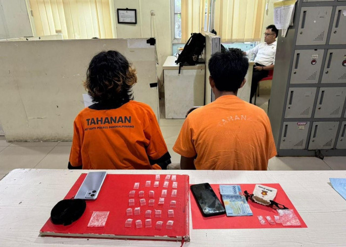 Dua Nelayan Batu Belubang Nyambi Jadi Kurir Narkoba Ditangkap Saat Hendak Pakai Sabu