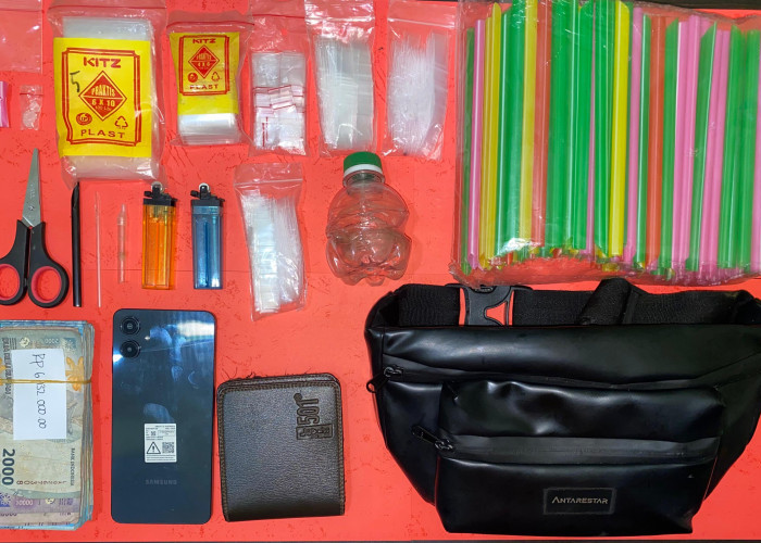 Polsek Lepong Amankan Pemuda di Tanjung Sangkar, Diduga Edarkan Narkoba 