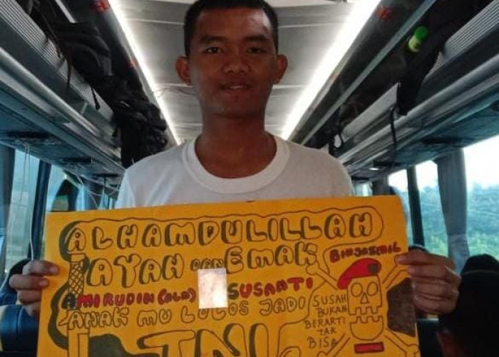 Membanggakan, Anak Mantan Tukang Ojek di Toboali Lulus Cata TNI AD 