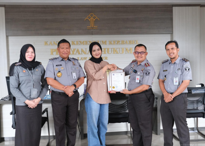 Dokumen Siap Ke Luar Negeri, Kanwil Kemenkum Babel Terbitkan 2 Sertifikat Apostille
