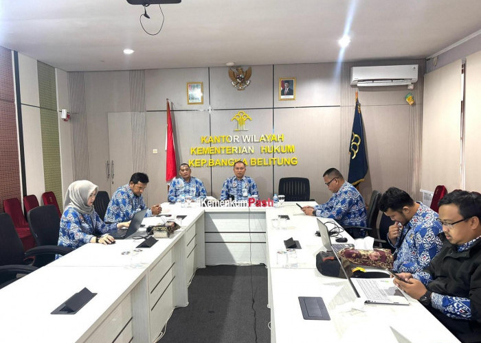 Kanwil Kemenkum Babel Bentuk Tim Percepatan Pelaporan Posbankum