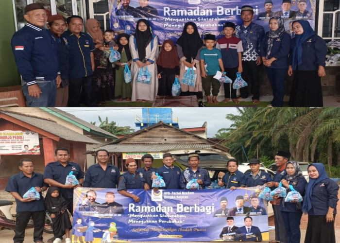 Tebar Kepedulian Ramadhan, Nasdem Basel Santuni 30 Anak Yatim Piatu dan Bagikan  Ratusan Takjil di Sidoharjo