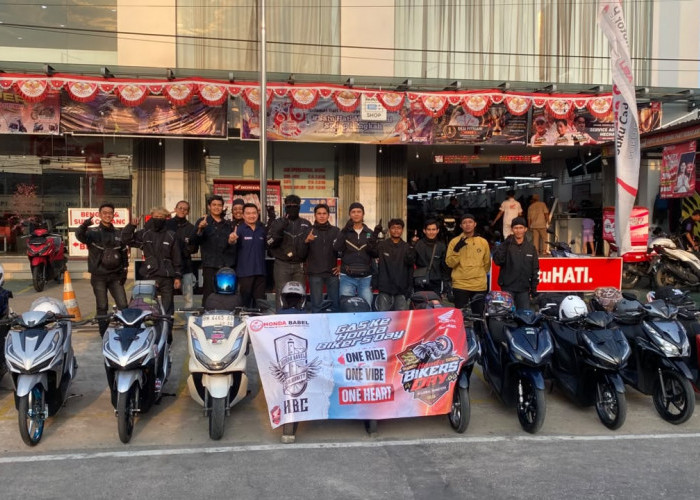 Honda Babel Ajak Anggota Ikatan Motor Honda Bangka Belitung Menuju Honda Bikers Day Sumatera 2026
