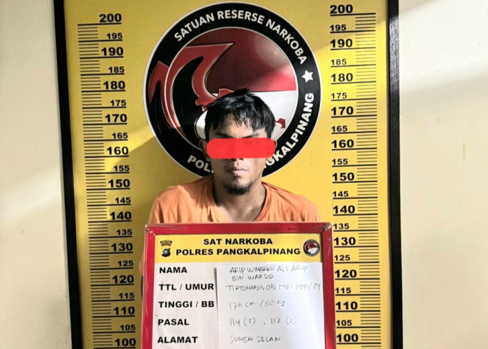 Pengedar Ekstasi di THM Pangkalpinang Ditangkap, 31 Pil Esktasi Disita