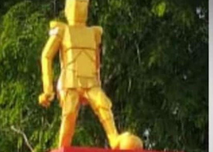Tugu Bola Mirip Robot Transformers, Netizen Basel Protes 
