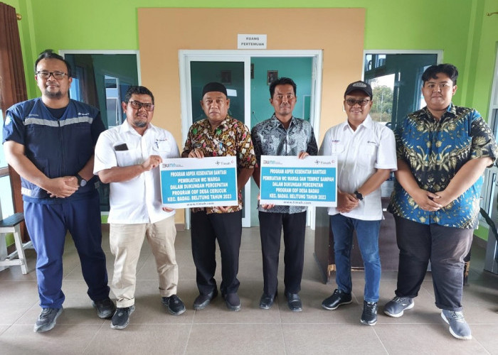 Dukung Program ODF, PT Timah Tbk Bangun 21 Unit Toliet dan Tong Sampah untuk Warga Kabupaten Belitung