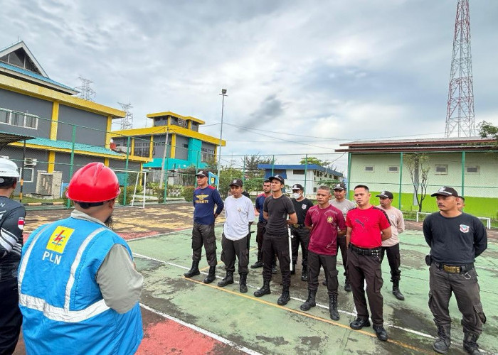 Perkuat Pengamanan Obvitnas, PLN UPK Babel Latih Satpam Hadapi Situasi Darurat