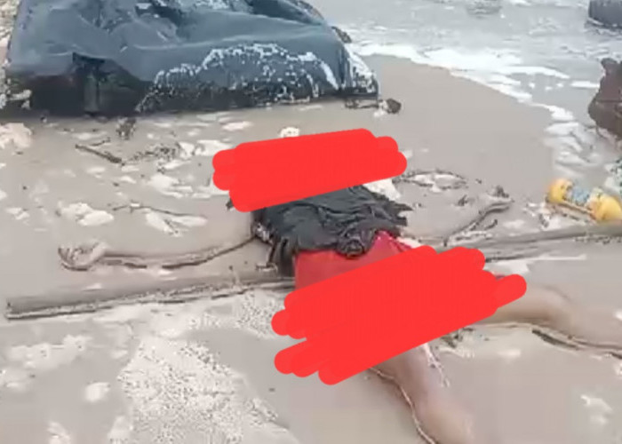 Perempuan Berbaju Hitam Ditemukan Telentang Tak Bernyawa di Pantai Ketap