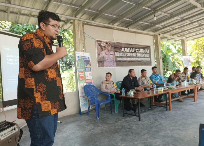 PLN dan Polres Bangka Barat Gelar Sosialisasi Pengamanan Kabel Laut dan Tower SUTT 150 kV ke Masyarakat