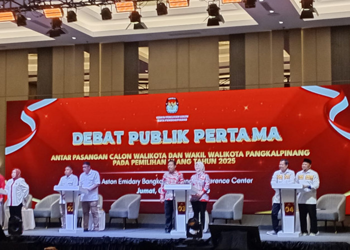 4 Paslon Pilkada Pangkalpinang Adu Visi Misi di Debat Publik