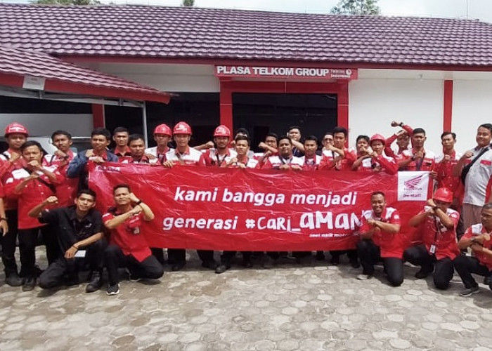 Honda Babel Gelar Edukasi Keselamatan Berkendara bersama Telkom Akses Belitung