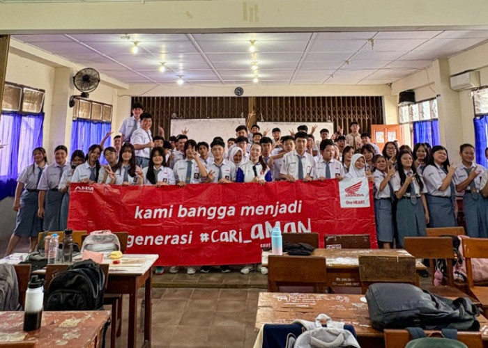 Honda Babel Ajak Siswa SMK Bakti Pangkalpinang Lebih Cerdas dan Bertanggung Jawab di Jalan Raya